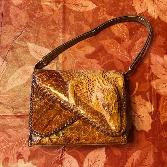 Genuine Alligator Purse from the 1950s - Picture 1 of 14